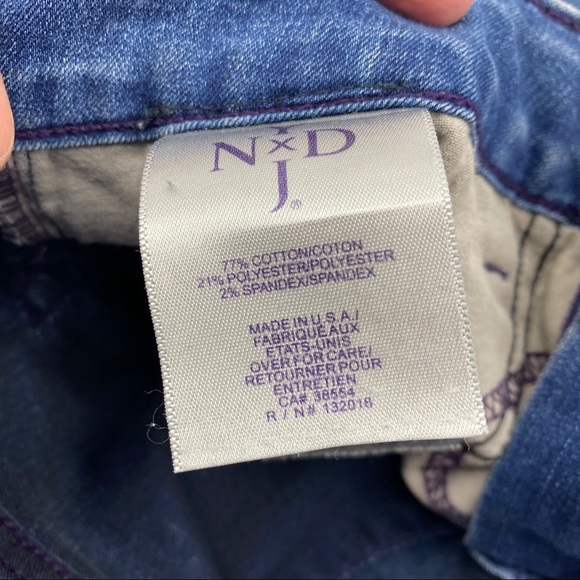 NYDJ Sheri slim leg mid rise jeans 4 - Picture 9 of 12